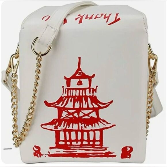 No Brand Handbags - Chinese Takeout Box Fun Cute Purse Crossbody